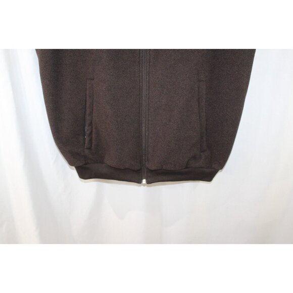 Jos A Bank Leadbetter Golf Mens Brown Full Zip Vest M - Picture 3 of 5